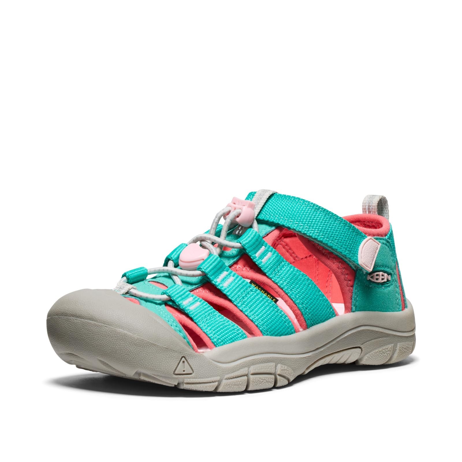 KEEN Newport H2 Sandali Unisex Bambini e ragazzi Blu Bright Aqua Giggle Pink