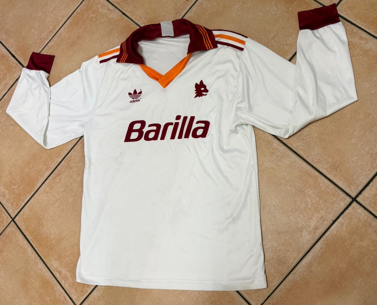 Maglia As Roma Away Barilla Adidas Vintage Asr Football Rarissima Trasferta