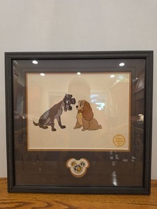 Disney - RARE - Lady And The Tramp - Limited Edition Serigraph and Pin - Custom 