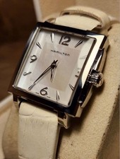 Hamilton Jazzmaster Square Quartz Watch Mens Dress Wristwatch Case 30mm