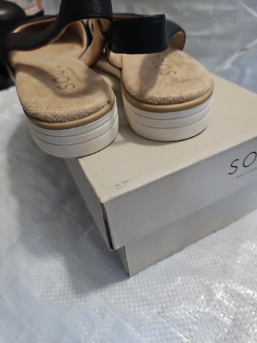 NATURALIZER SOUL IDEA D'ORSAY FLATS Slingback Black Women's SIZE 8M NIB - Picture 4 of 9