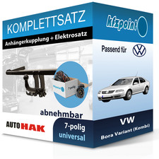Für VW Bora Variant 99- AUTO HAK Anhängerkupplung abnehmbar + 7polig E-Satz neu