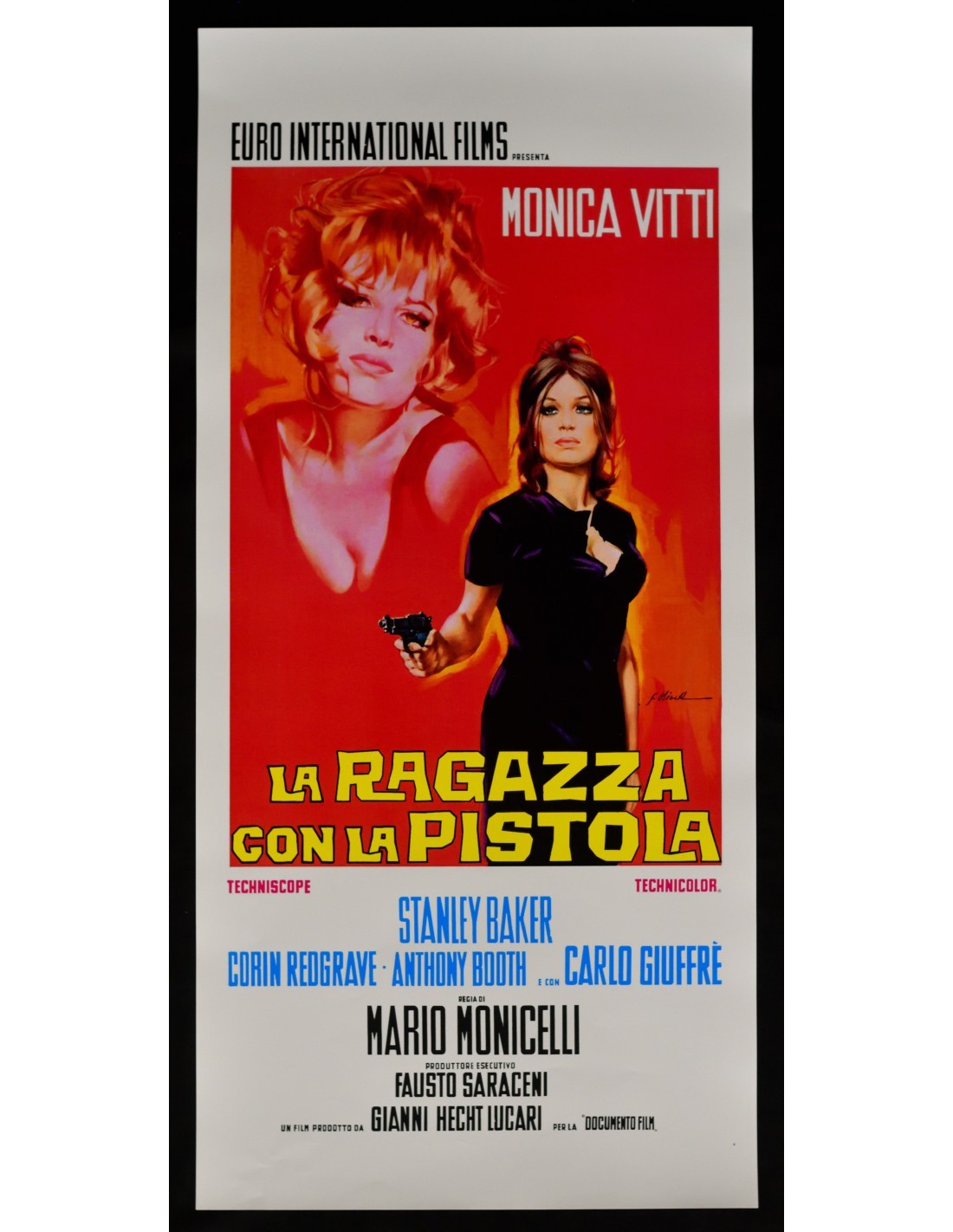 Locandina originale film La ragazza con la pistola (1968) - Regia di Mario Monicelli