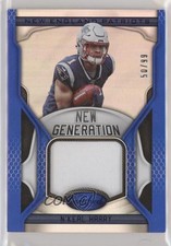 2019 Certified New Generation Jerseys Mirror Blue 50/99 N'Keal Harry #NG-NH yh2