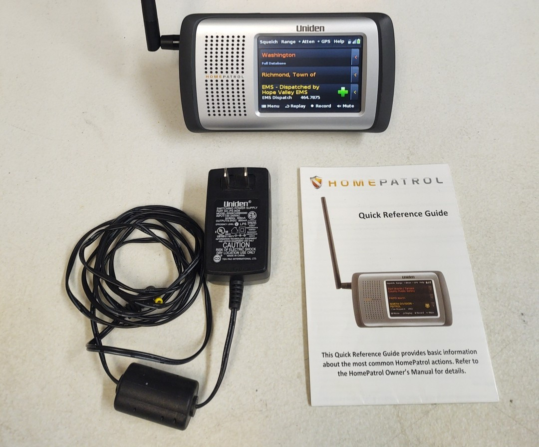 Uniden Home Patrol 1 Trunktracker Touchscreen Digital Scanne