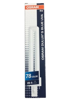 OSRAM DULUX S 9W/78 Blue UV-A 9W G23 Black Light Phosphor Bulb
