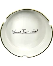 Vintage Sunset Tower Hotel Hollywood, CA Ashtray
