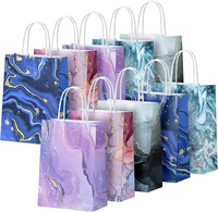 Bblike PapiertüTen Mit Henkel, 10 StüCk GeschenktüTen KraftpapiertüTen Mit Henke