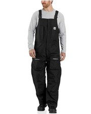 Carhartt Yukon Extremes Insulated Bib Biberalls Black Loose Fit OR4461-M Mens L