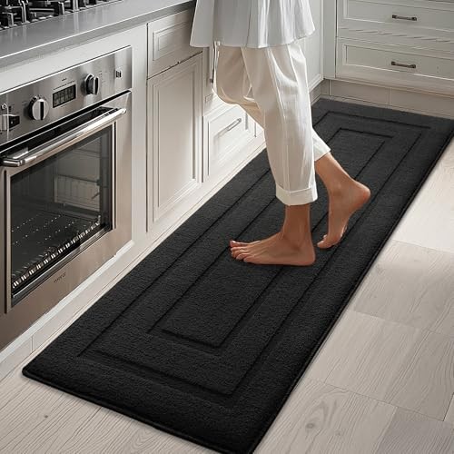 Non-Slip Washable Kitchen Floor Mats - Dirt-Resistant Large Rug  