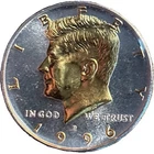 DANBURY MINT-KENNEDY HALF DOLLAR COLLECTION-1996-P-LAYERED 24 GOLD & .999 SILVER