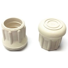 GRAINGER APPROVED LTB20WE/W Furniture Protective Leg Tips,1 in Dia 18AE64