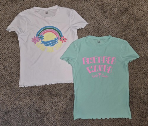 Old Navy Girls Rash Guard Swim Shirts XL (14/16) Lot of 2