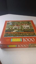 Charles Wysocki's Americana 1000 pc Puzzle Welcome Home Horse Buggy Houses New 