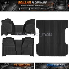 Fits 2007-2013 Gmc Sierra Crew Cab Tpe Floor Mats 5.8ft Trunk Bed Mat Liner Fits 2007-2013 Gmc Sierra Crew Cab Tpe Floor Mats 5.8ft Trunk Bed Mat Liner