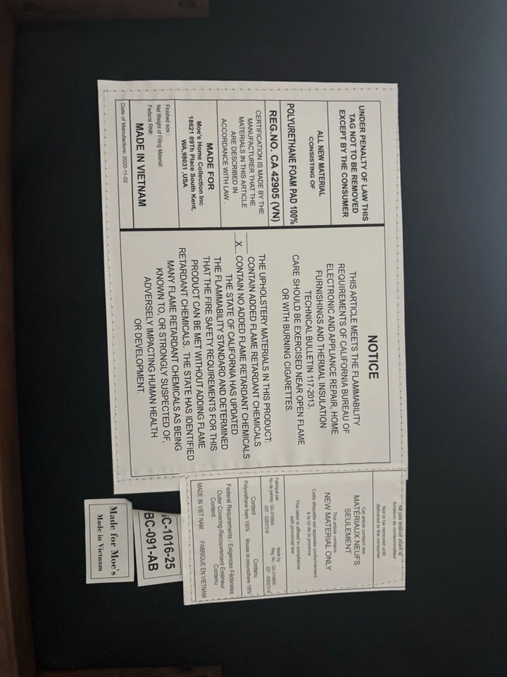 MOE’S Deco Dining Chair Black- Set Of 6 - Image 4 of 4