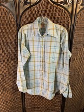 Vintage McGregor Plaid Button Down Size 15 1/2