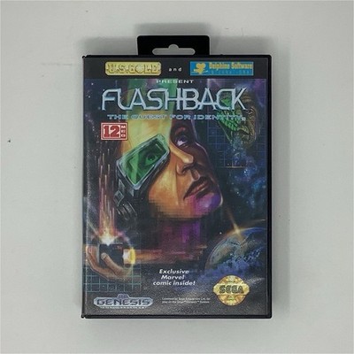 Flashback: The Quest for Identity Sega Genesis PAL Manual & Marvel Comic