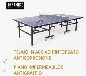 GORICA Tavolo Ping Pong Pieghevole Racchette Palline Rete Incluse Interno Indoor