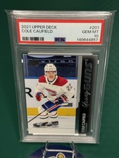 2021-22 Upper Deck Series 1 - Young Guns Cole Caufield #201 (RC) Fresh PSA 10!