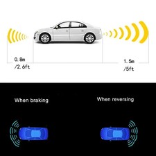 8 Plane Parking Sensors Embedded for Adjustable Depth Front Backup Radar System