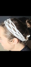 Handmade Crochet Boho Head Wrap Small 5 Rows