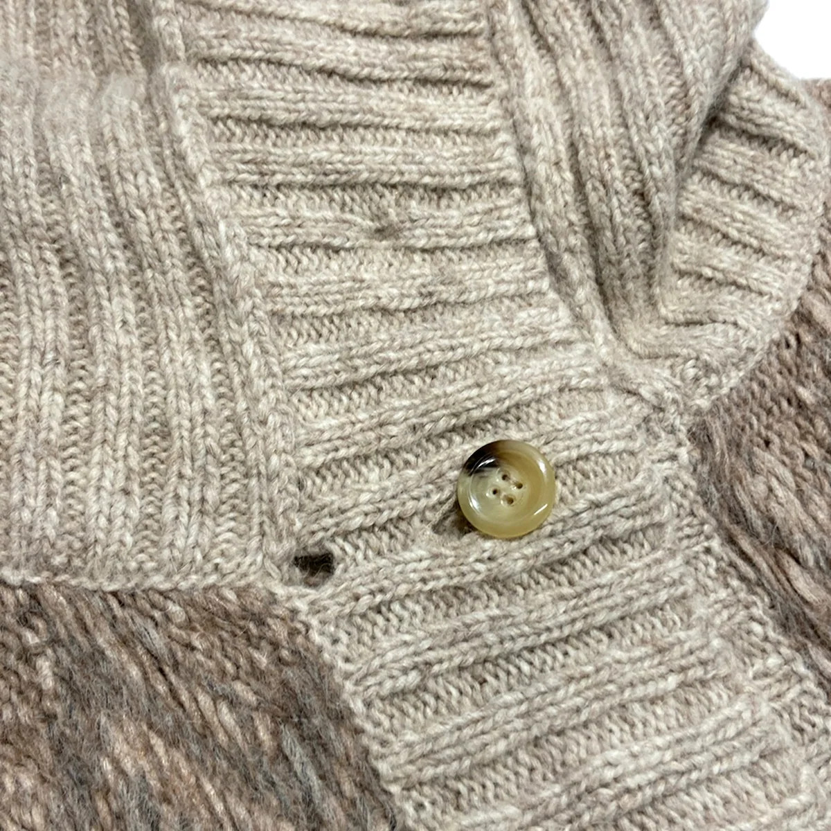 Max Mara WEEKEND Gray Beige Dark Brown Multi Women's Coat image 8