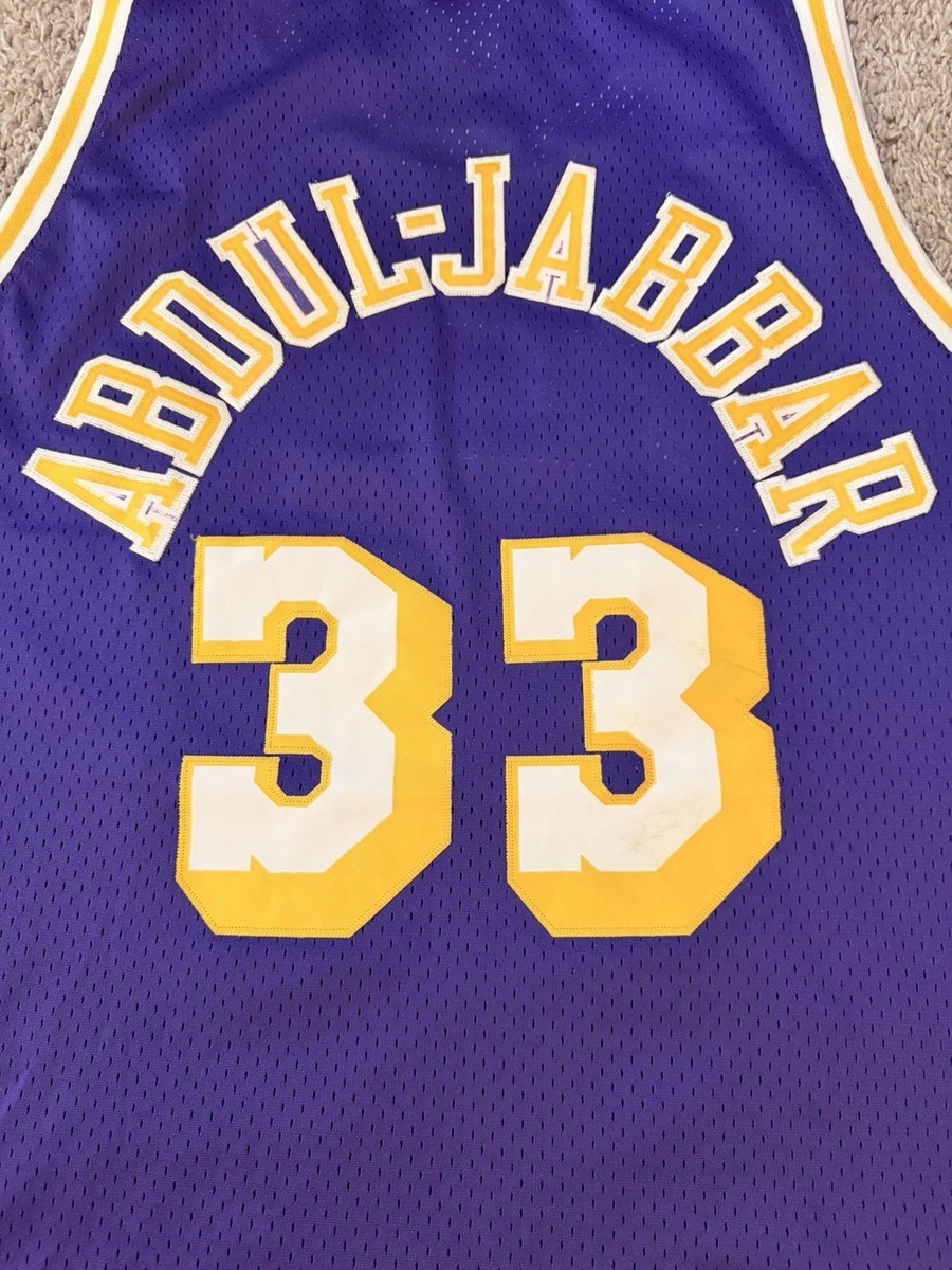 Kareem Abdul-Jabbar Adidas HWC Los Angeles Lakers Jersey #33- Size