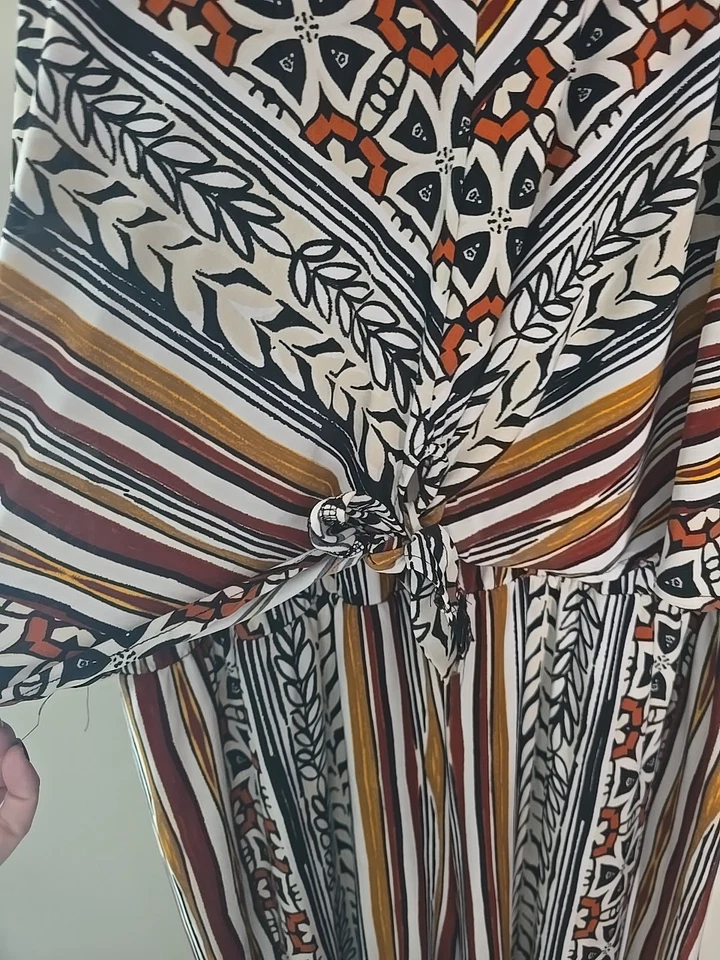 Mono Mlle Gabrielle Multicolor Rayas Una Pieza Sin Mangas Mujer Talla 3X Foto 3 de 4