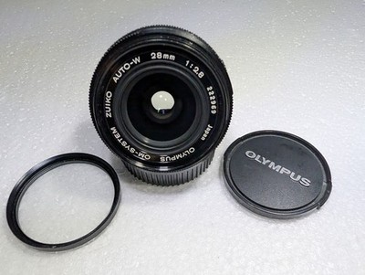 Olympus OM-System Zuiko Auto-W 28mm f2.8 Wide Angle MF Lens w/Caps/Filter 