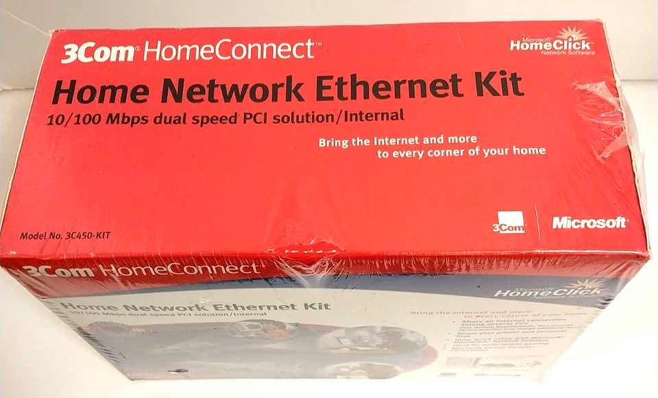 Microsoft 3Com HomeConnect 5-Port External Ethernet Kit 3C450-KIT 10/10 Mbps - Image 2 of 4