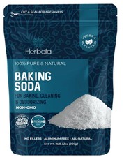 Baking Soda Bulk 2Lbs, Food Grade Baking Soda for Baking, Cleaning, Deodorizing
