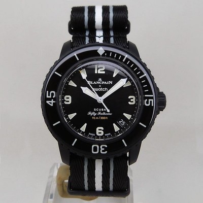 Swatch x Blancpain Uhr SO35B400 Scuba Fifty Fathoms Ocean of Storms Automatik
