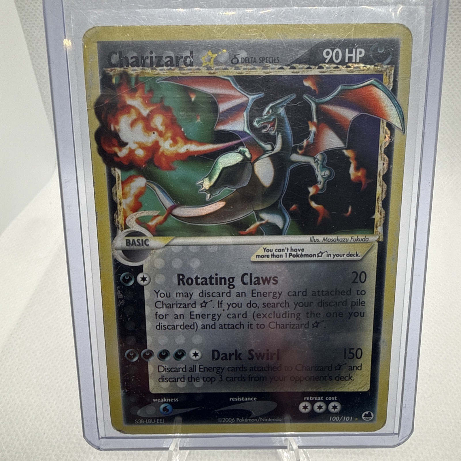 Pokemon Charizard Gold Star EX Dragon Frontiers Holo Rare Card #100