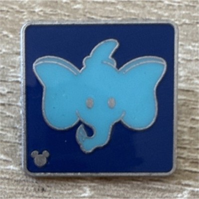 Disney Dumbo Single Trading Pin Blue Square Official Authentic