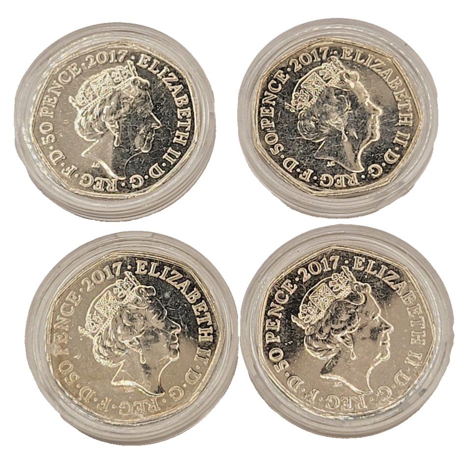 Uk Coin Collection Rabbit 2017 Beatrix Potter 50p Coin Set Peter Rabbit Tom Kitten Benjamin ...