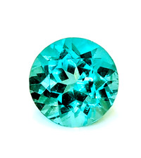 1.4ct Natural Extra Fine Apatite Paraiba Blue-Green Diamond Cut Madagascar 6.9mm