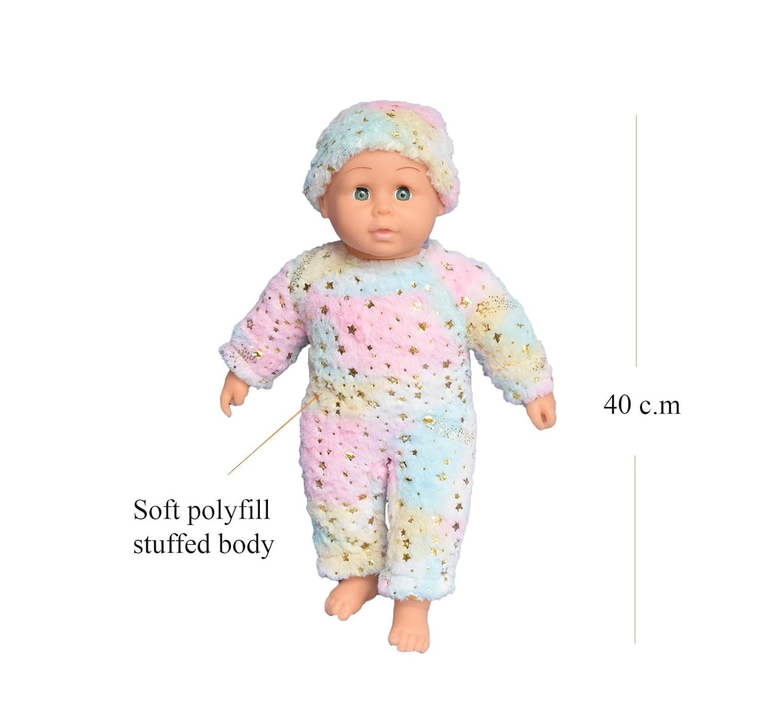 Toy for Kids/Doll for Girls - Stuffed Doll with PVC Face/Soft Toy for Girls (40