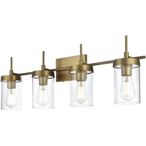 Living District LD7319W32SG Taryin Bathroom Vanity Light Satin Gold - Picture 3 of 8