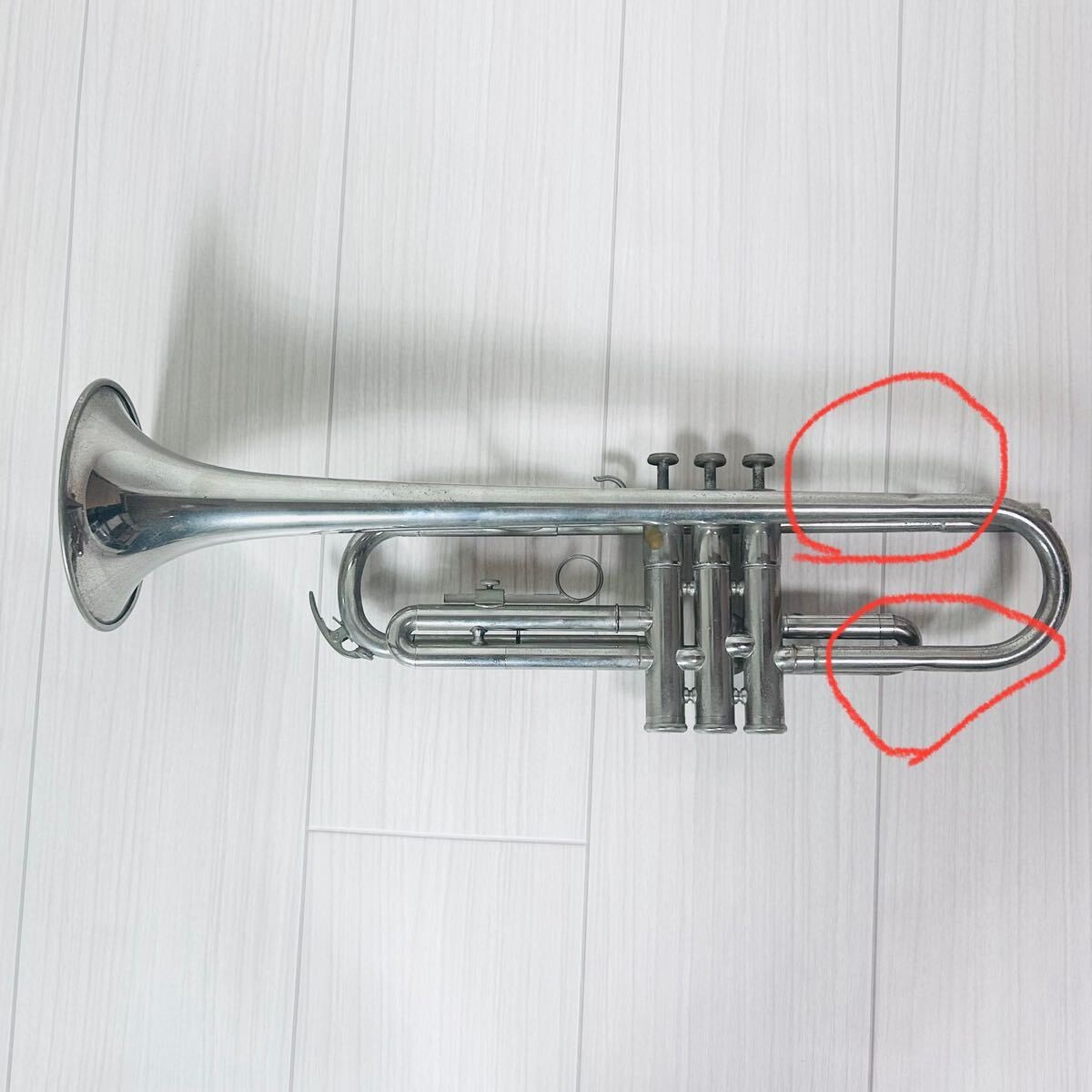 YAMAHA YTR-136 Trumpet Silver Musical Instrument With YAMAHA YTR-136 Trumpet Silver Musical Instrument With