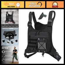 Outdoor Sports Chest Bag for Men - EDC Travel Vest Holster for Running Hiking
