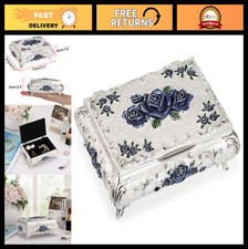 Vintage Metal Jewelry Trinket Box | Decorativ...