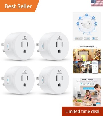 Smart WiFi Plug Outlet Smart Home Automation Compatible with Alexa Google