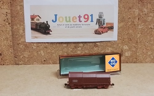 ROCO ECHELLE N. REF 25137. WAGON A TOIT TÉLESCOPIQUE RIV SNCF. EN BOITE | Condition: Occasion