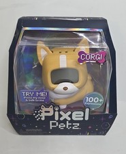 Pixel Petz- Corgi Toy Figure- Interactive Digital Pet Companion-100 Expressions