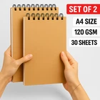 A4 Artist Sketch Book Drawing Pad White 100 GSM Cartridge Paper Dry Media
