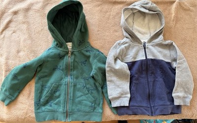 2x Carter s Kinder Baby Kapuzenpullover Hoodie Pullover 2 Jahre 24 Monate Dino