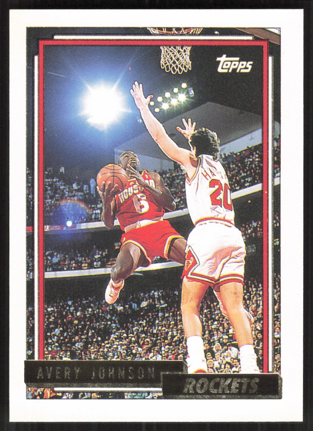 Avery Johnson, 1992-93 Topps Gold, #133, Houston Rockets,