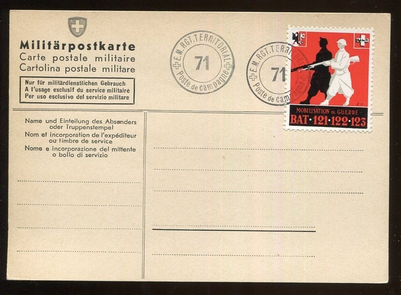 Switzerland Military card Territorial-Truppen  (Territorial Troops) #88