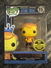 Funko Pop Freddy Funko Captain Kirk Star Trek Blacklight Free Ship +Protector